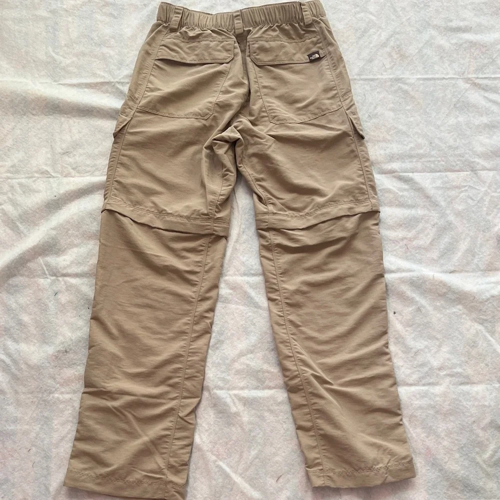 Mens North Face Convertible Pants Shorts Outdoors Hiking Tan Sz Small